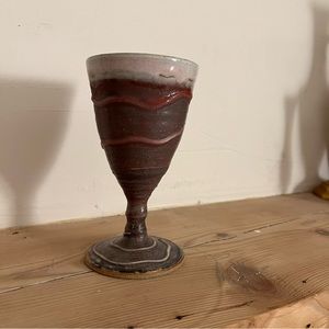TULIP GOBLET PURPLE by renowned Master Potter John T. Dietrich